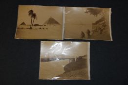 A collection of thirty photographs of Egypt, Jerusalem and The Holy Land, c.1900, including some