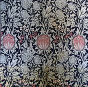 A Morris & Co Elmcote pattern woven wool and mohair panel, designed by John Henry Dearle, Merton