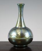 A Loetz Creta Phanomen Genre 6893 bottle vase, c.1898, 7.5in.