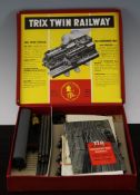 A Trix Twin 4-4-0 BR 62750 train set, and a 48 train set; with an assortment of other carriages