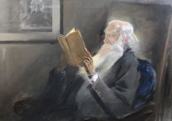 John MacClure Hamilton (American, 1853-1936)oil on canvas,Portrait of Lord Armistead 1824-1914,