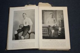 ALCOCK (C), edit, FAMOUS FOOTBALLERS 1895-1896, with black and white plates, Hudson & Kearns [1897]
