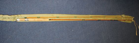A Farlow`s for Pezon et Michel Parabolic Ritz 8ft 2in. #5 salmon rod, two piece 1976317; with a