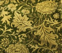 A Morris & Co Cherwell pattern printed velvet panel, designed by John Henry Dearle in 1887, with