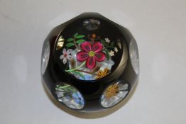 Three Perthshire Annual edition overlaid floral bouquet glass paperweights, c.1993-97, model no.s