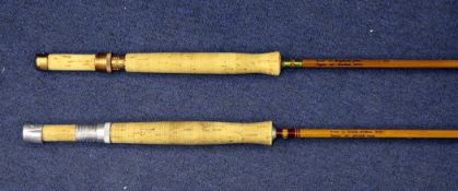 A Farlow Super Parabolic Longest 6.7 salmon rod, two piece F.68.1.795; and a Farlow`s Parabolic