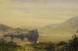 William Heaton Cooper (1903-1995)watercolour,Loch scene,signed,14.25 x 19.5in.