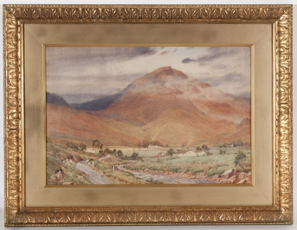 ISAAC COOKE (1846-1922) Great Gable from Westdale Head Pencil and Watercolour Signed lower right,