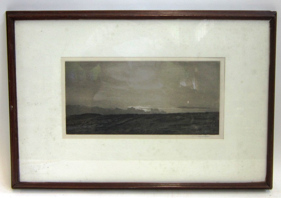 FRANK SHORT (1857-1945) Dawn Aquatint, signed in pencil to the margin and titled to a label verso.