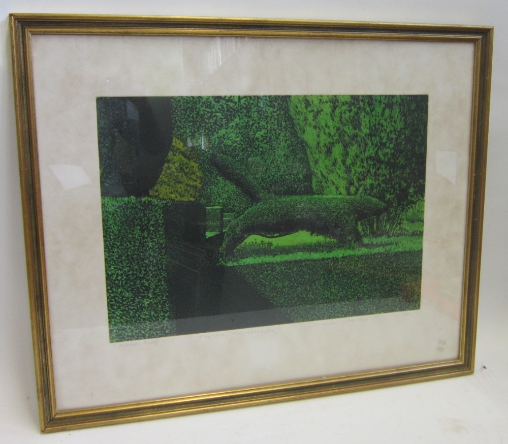 NORMAN STEVENS (1937-1988) The Fox, Knightshayes Etching with aquatint, artist`s proof, signed,