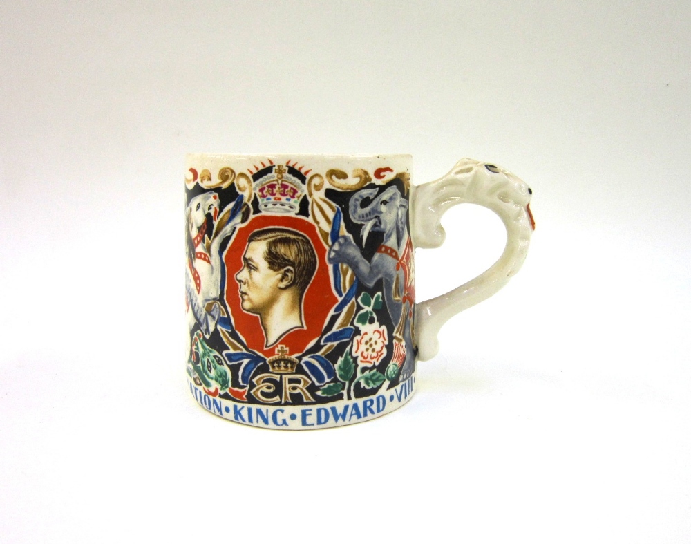 An Edward VIII Coronation Mug, designed by Laura Knight