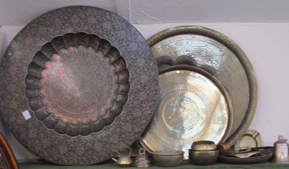 Brass Trays and assorted decorative Brassware