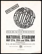 A Jamaican football programme for the Four Aces Trophy 27th May 1964, involving Chelsea and