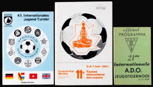 Three continental youth tournaments with Tottenham Hotspur participation, the 21st Internationale