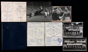 Photographs, programmes (some signed) scrapbooks and other ephemera relating to the career of Ian