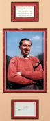 A signed Henry Cotton `Open Championship Winner` display, comprising a 12 by 8in. colour photograph,