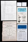 A collection of 73 Tottenham Hotspur home and away programmes for fixtures in the London Challenge