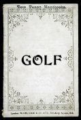 Golf: New Penny Handbooks, containing practical hints, with rules of the game, published by Ward,