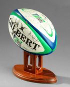 An England signed official 2003 Rugby World Cup match ball, profusely signed by the World Cup