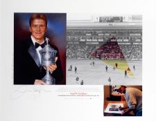 A limited edition print featuring David Beckham receiving the PFA Young Player of the Year Award