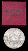 A 1908 London Olympic Games participation medal in the rarely seen original presentation paper