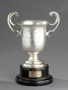 Memorabilia relating to the jockey John Crouch, comprising a silver trophy, hallmarked Birmingham
