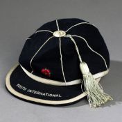 A Chris Lawler England Youth International cap v Switzerland, sold with a COA; together with a