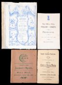 12 athletics programmes dating between 1893 and 1909, issues for Royal Military College,