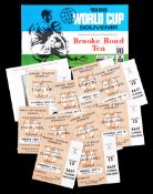 A full set of ten 1966 World Cup ticket stubs for the matches played in London, at Wembley and White