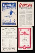 52 Charlton Athletic home and away programmes season 1948-49, 24 homes, 18 aways, plus 8 reserves