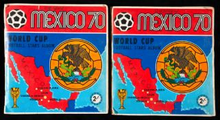 A near-complete album of Panini`s first internationally marketed sticker album `Mexico 70`,
