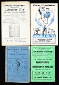 46 programmes dating from the late 1940s, with a wide representation of English Football League