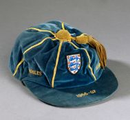 Cyril Knowles` England U-23 international cap awarded for matches versus Wales & Scotland in 1966-