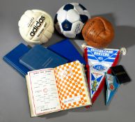 QPR programmes and memorabilia, four director`s bound volumes of QPR programmes for 1967-68, 1973-