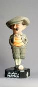"He Played a Penfold" advertisement figure, with detachable pipe, height 50cm., 19 3/4in., in