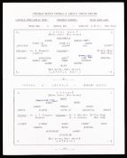 The very scarce Tottenham Hotspur v Arsenal single-sheet emergency edition 26th January 1963, a