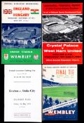 A good collection of programmes for F.A. Cup finals, England internationals and other showcase or