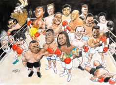 Charles Griffin (born 1946). BOXING HEROES. Barry McGuigan, Mike Tyson, Steve Collins, Chris Eubank,