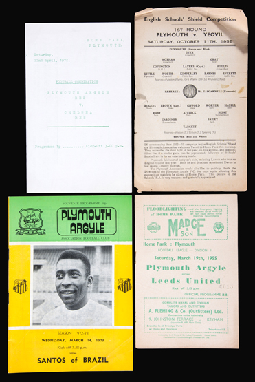 A collection of Plymouth Argyle home programmes 1950s to 1980s, including reserves content (qty.