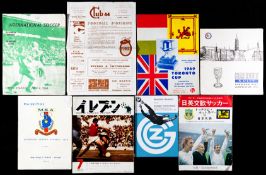 An interesting selection of seven Tottenham Hotspur programmes for matches overseas, two for the