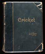 Grace (W.G.) Cricket, the Crown Quarto Edition de Luxe limited edition signed by W.G. Grace and