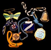 15 gilt-metal & enamel member`s badges for defunct racecourses dating between the 1950s and the