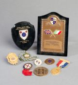 Medals, badges and presentations relating to British IOC member Sir Noel Curtis Bennett, three