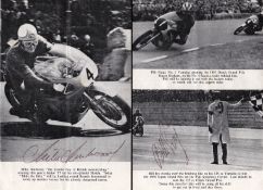 Mike Hailwood and Bill Ivy signed 1967 `Hutchinson 100` Brands Hatch programme, the signatures in
