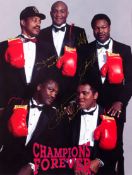 `Champions Forever` multi-signed photographic boxing print, signed by all the subjects in gold