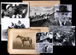 A collection of horse racing photographs, contained in nine variously sized albums, portrait of