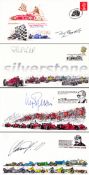 Various signed limited edition Silverstone Formula 1 commemorative covers, mostly from editions of
