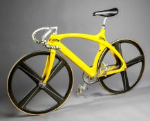 Erica Salumae`s gold medal winning bicycle from the 1992 Barcelona Olympic Games, a fixed gear