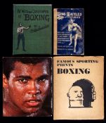 Frank Duffett`s library of boxing books, a large quantity of 20th century publications (qty. in 4