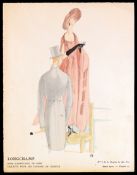 A fashion plate for Longchamp Races by Edouardo Garcia Benito (1891-1981) originally published in `